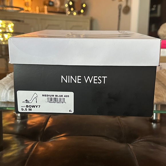 NINE WEST Bowy Dress Pump in Medium Blue Denim, Size 9.5 BNIB 🔥 - Picture 4 of 8